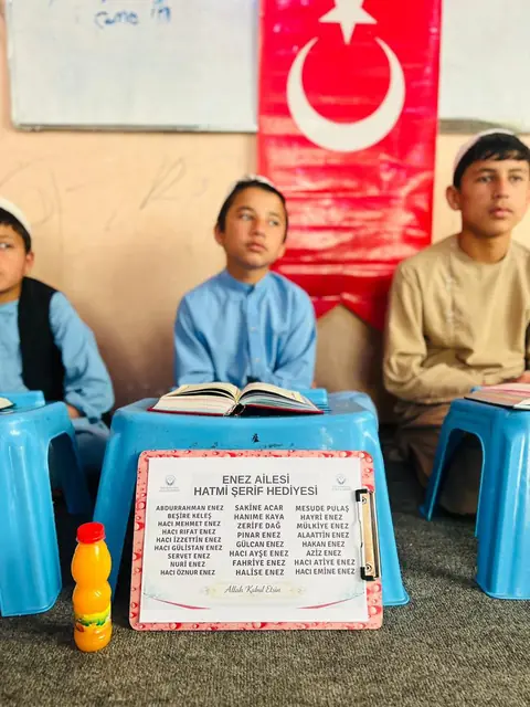 Öğrencilere ulaştırılan Kur’an-ı Kerimler